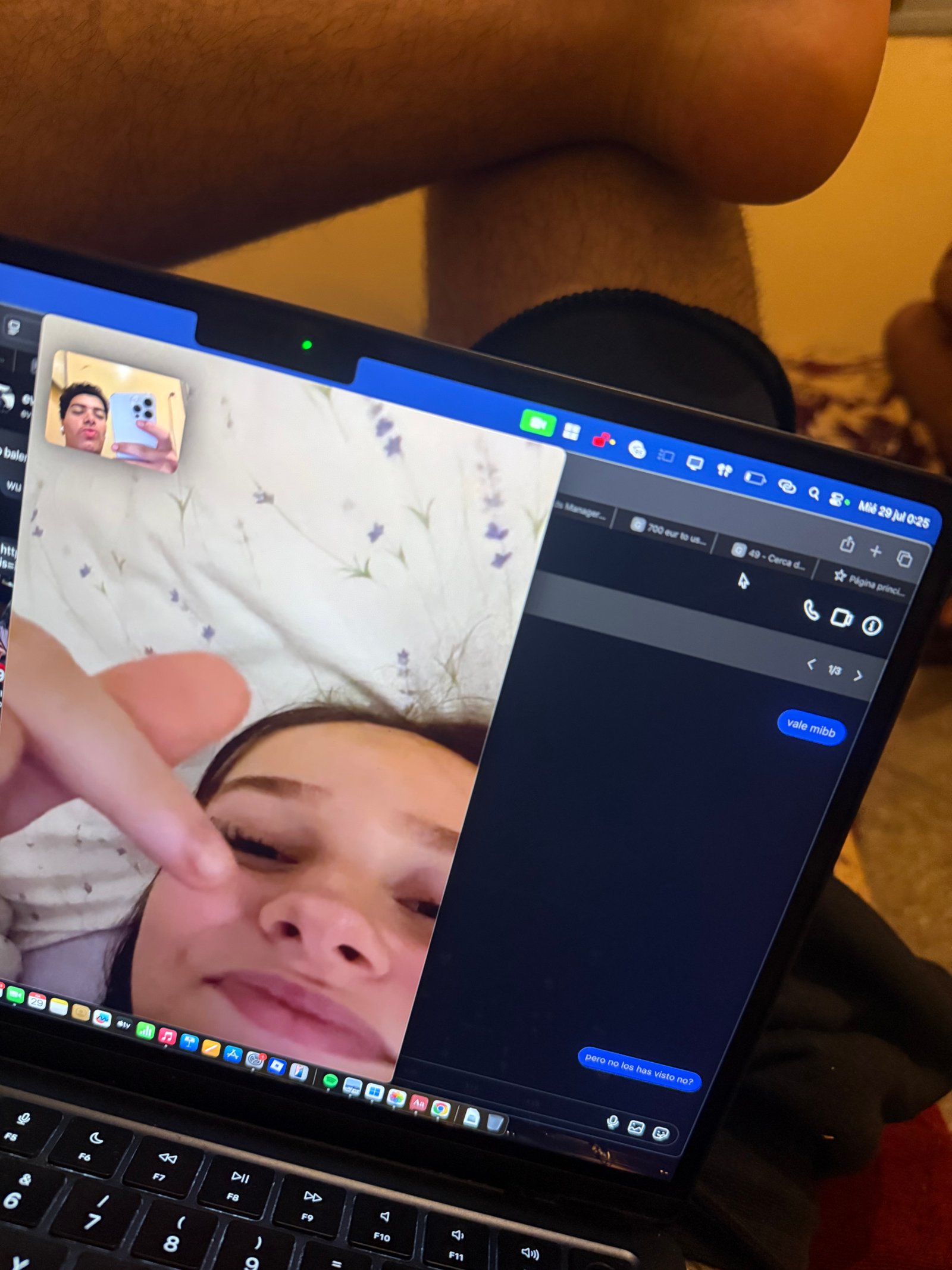 Captura de videollamada 4 con Eva