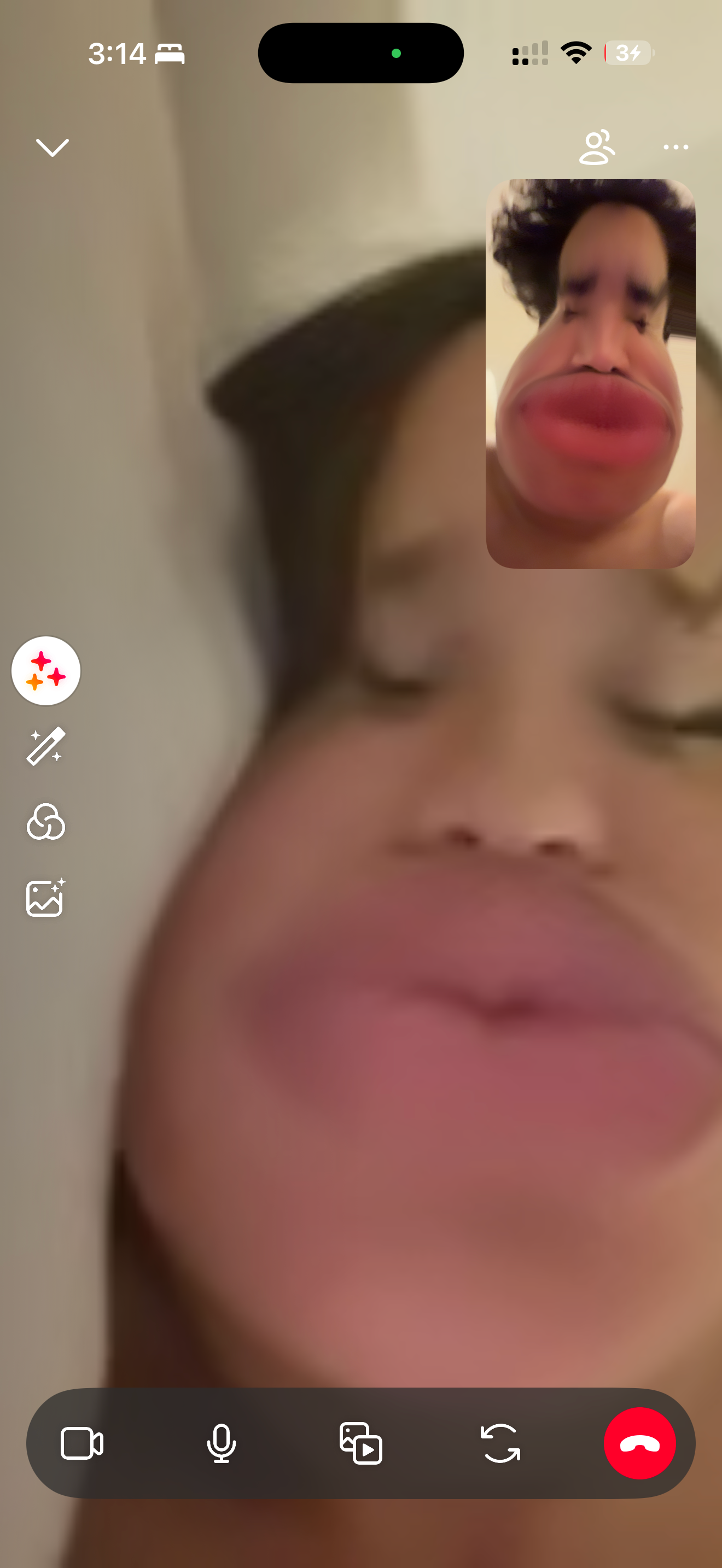 Captura de videollamada 9 con Eva